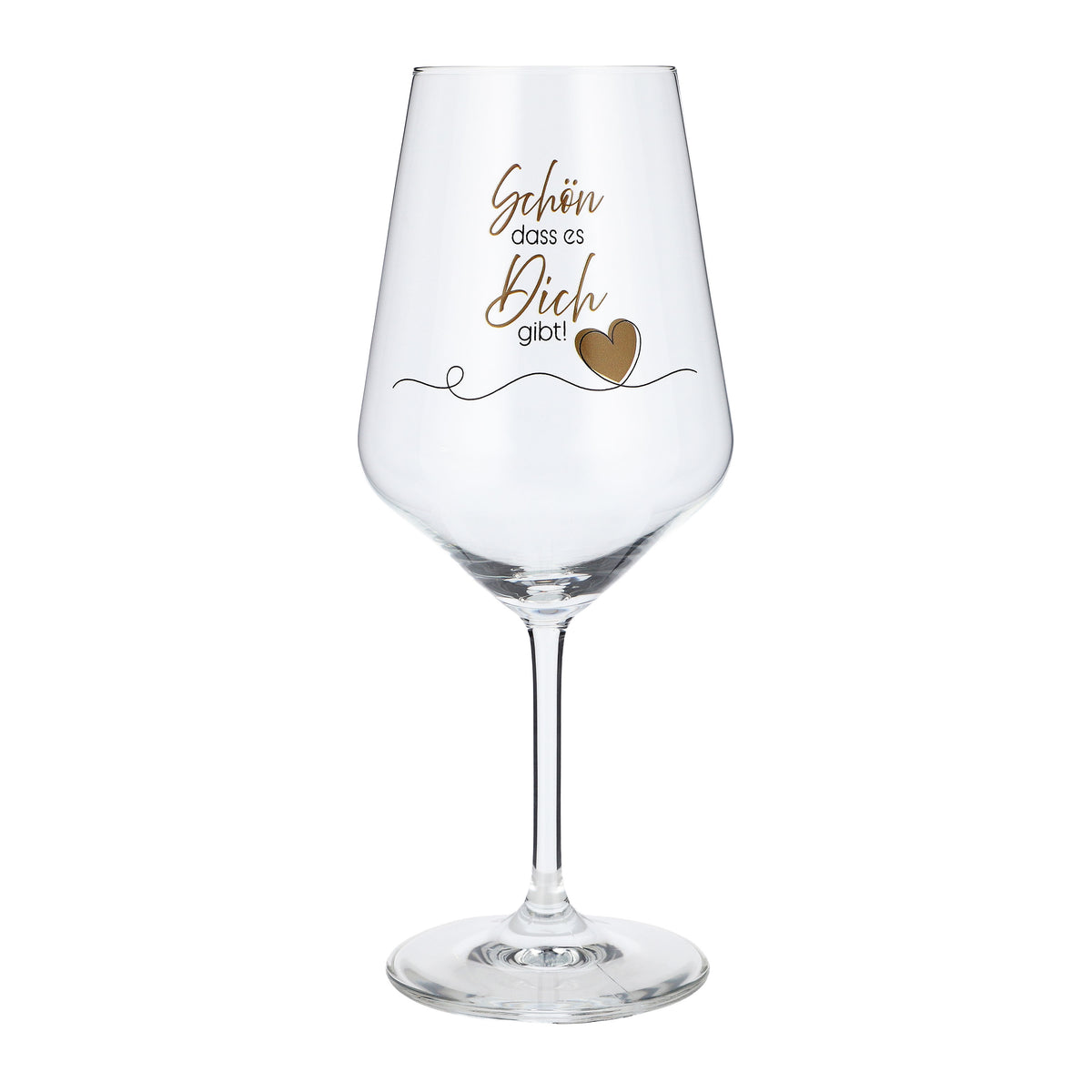 Sipply Wine Glass with Saying "So Glad You're Here!" 0.5 L – View 2