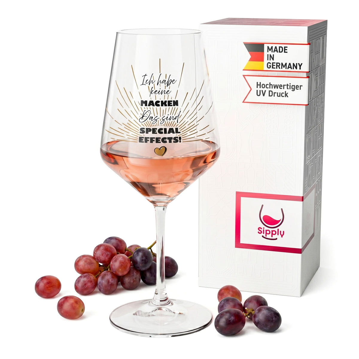 Sipply Wine Glass with Saying "Special Effects" 0.5 L