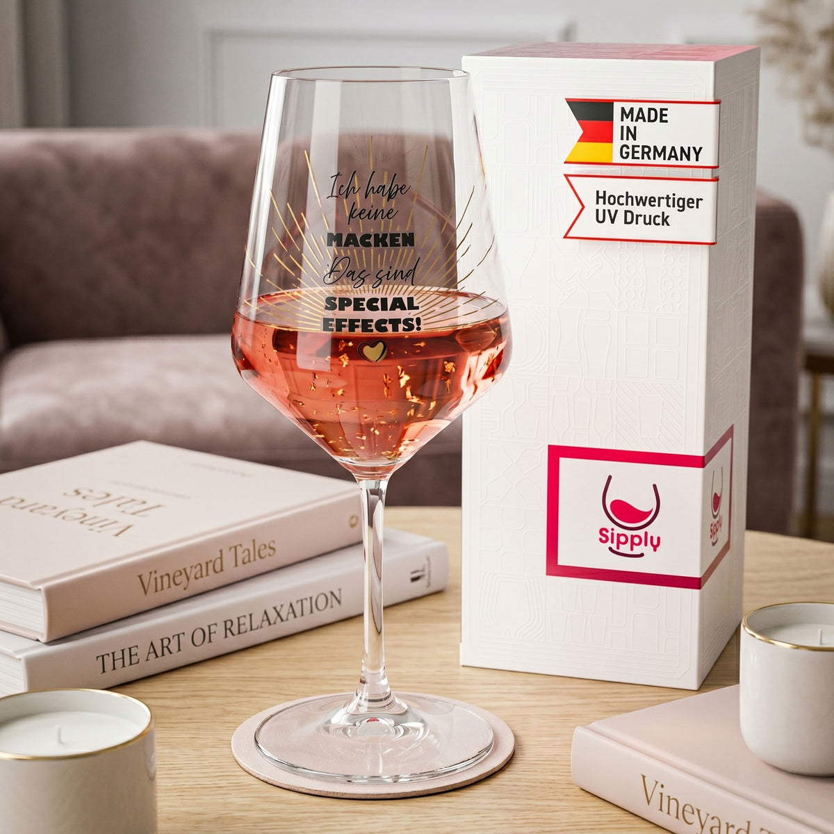 Sipply Wine Glass with Saying "Special Effects" 0.5 L – View 3