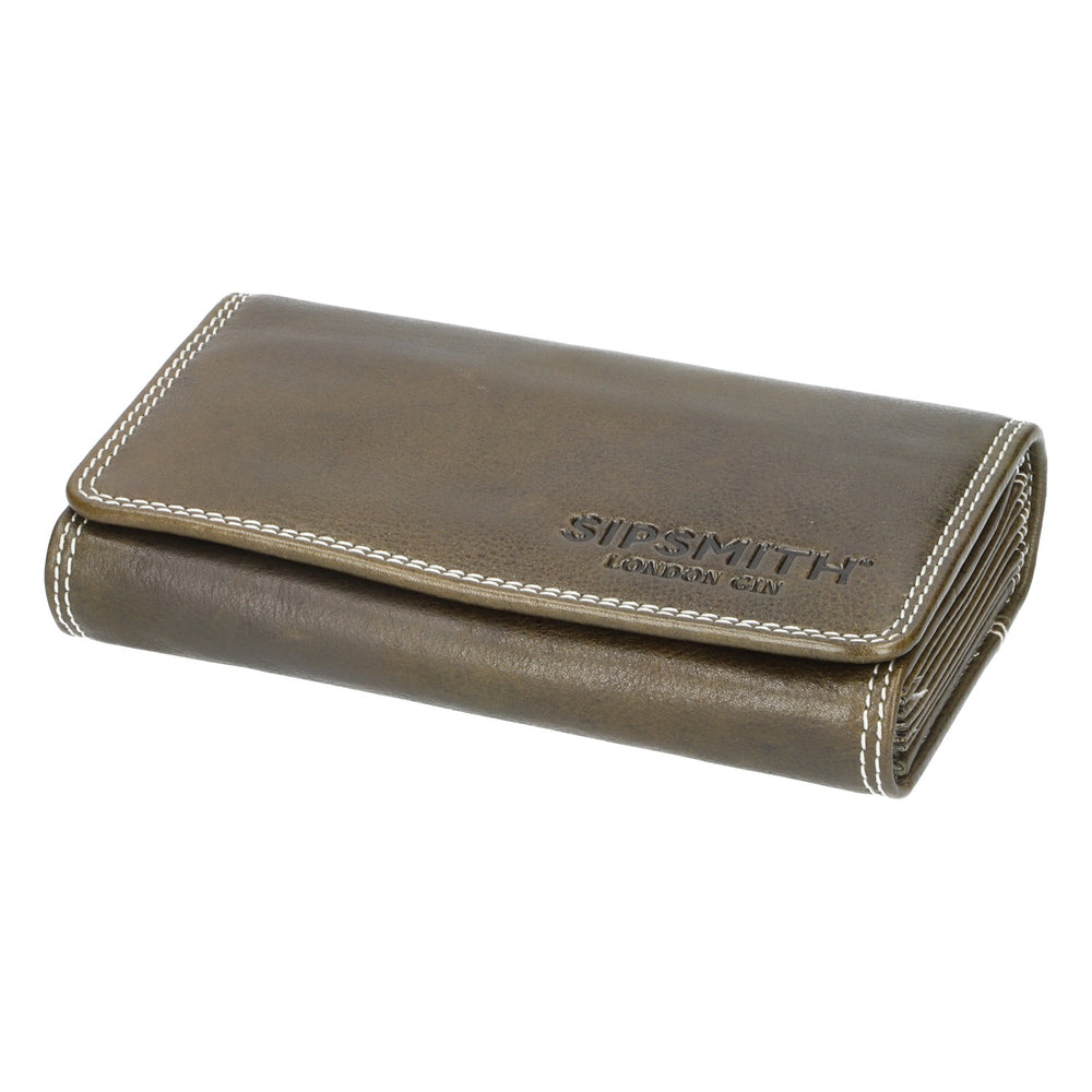 Sipsmith waiter's wallet 8 compartments leather purse wallet gastro