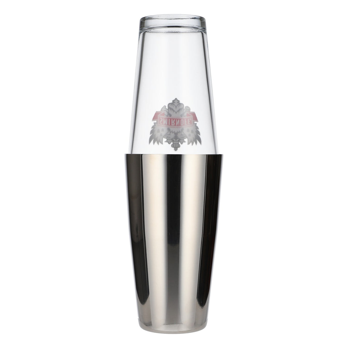 Smirnoff Vodka Boston Shaker, Stainless Steel, Glass, Cocktail Bar Accessories – View 3