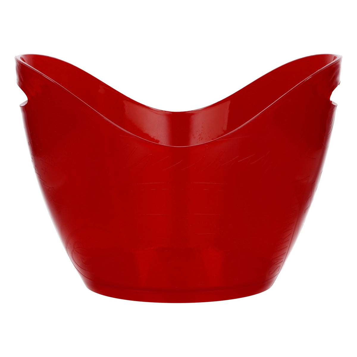 Smirnoff Vodka Bottle Cooler Ice Bucket Red Transparent Embossed Bar – View 2