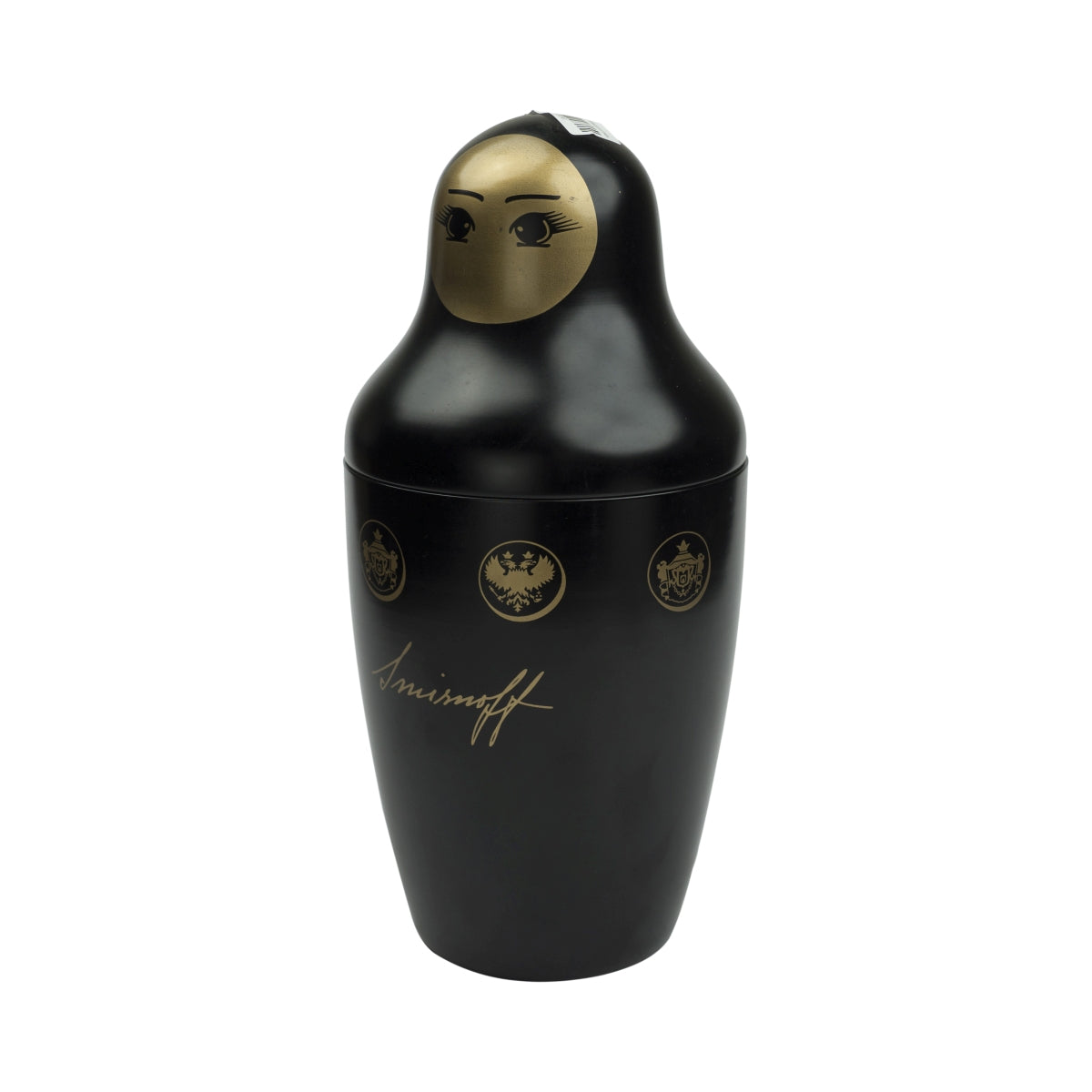 Smirnoff Vodka Cooler Matryoshka Babushka Ice Box Metal Doll Bottle Bar