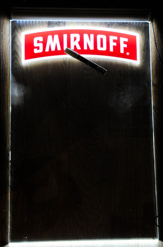 Smirnoff Vodka LED illuminated sign Illuminated advertising Illuminated writing board – View 3