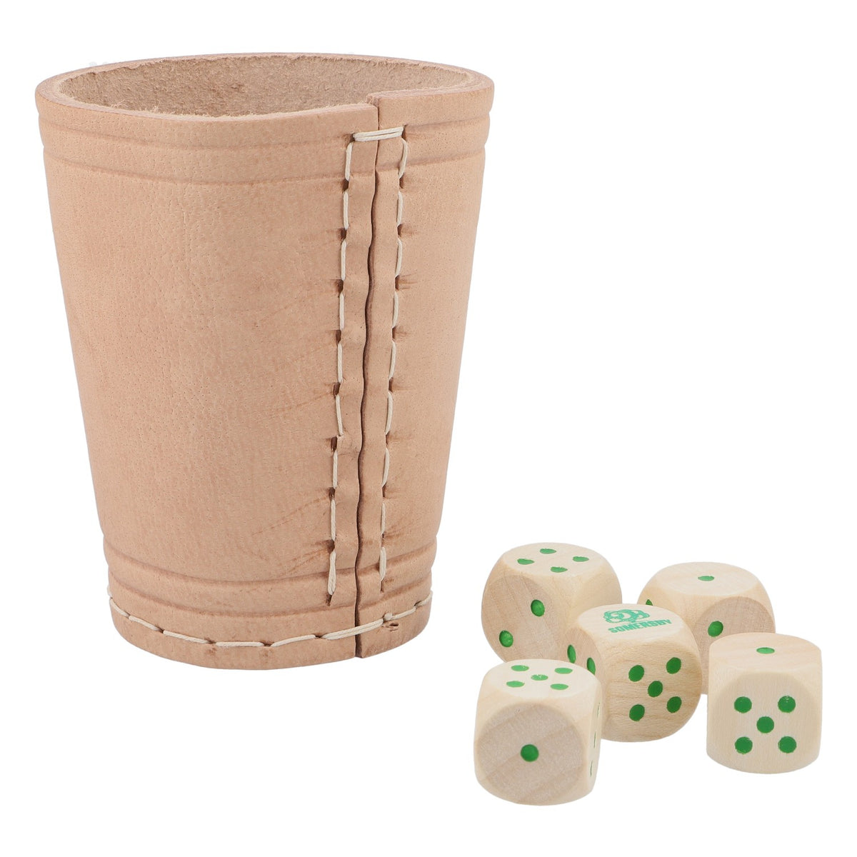 Somersby Cider Dice Game Leather Dice Cup with 5 Dice Game Night – View 2