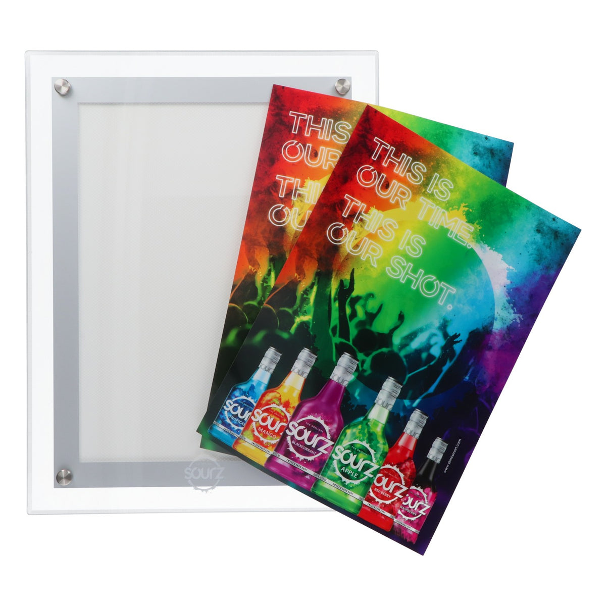Sourz Liqueur LED illuminated advertising illuminated advertising poster frame framed A4 – View 2
