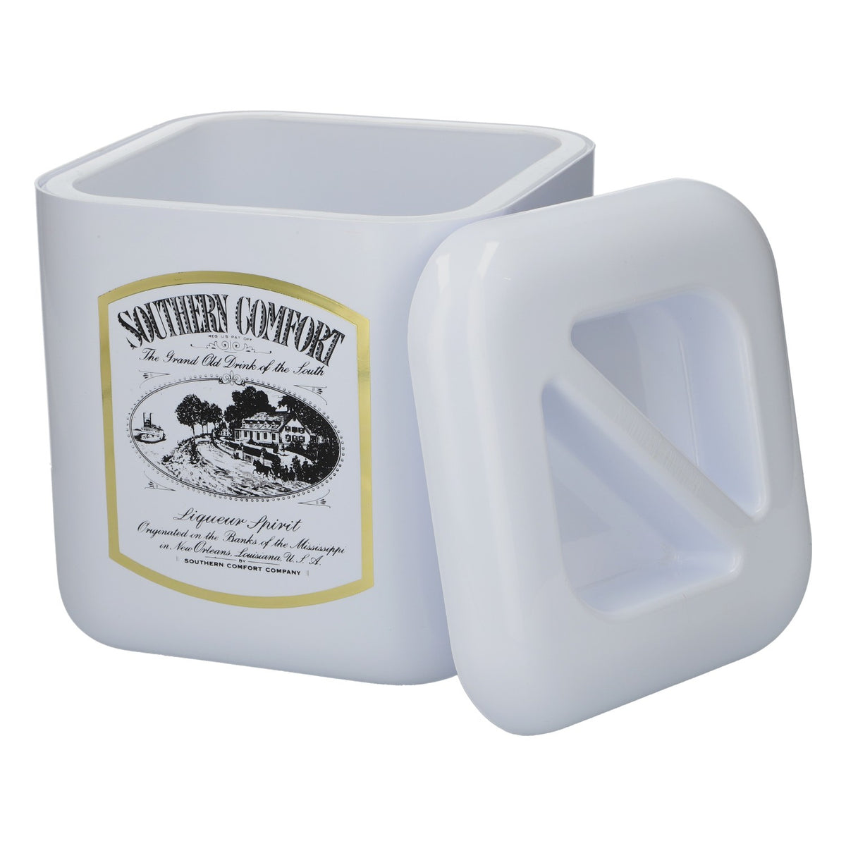 Southern Comfort Whiskey Ice Cube Tray Cooler Ice Box, White Plastic, Bar – View 4