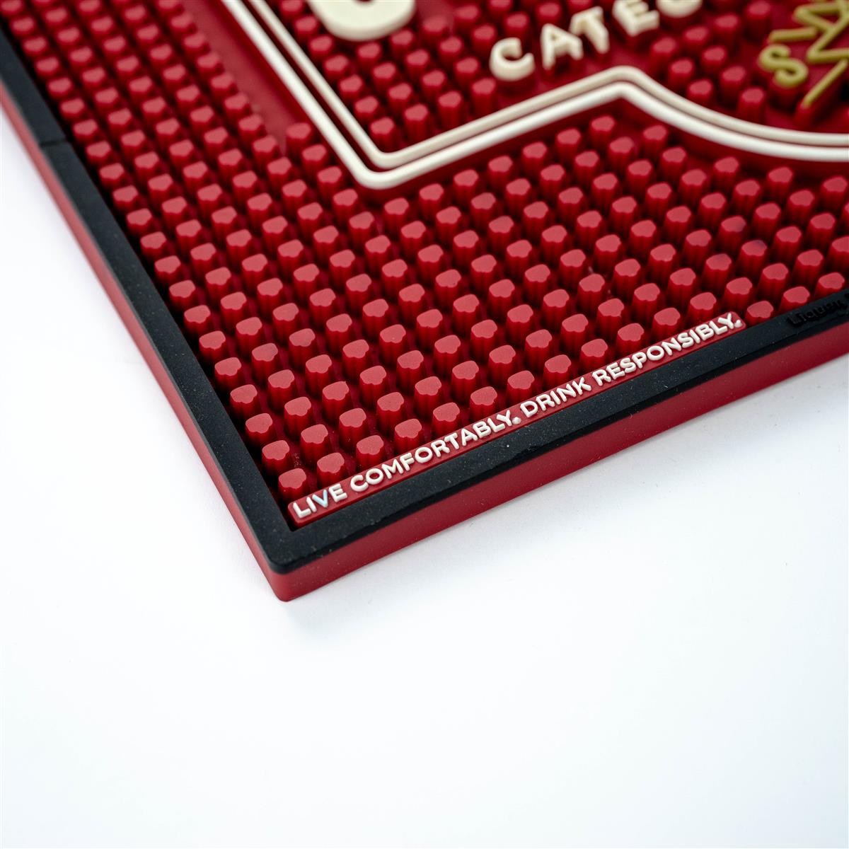Southern Comfort Whiskey Bar Mat Drip Mat Bar Accessories Large Red 35 x 27 – View 2