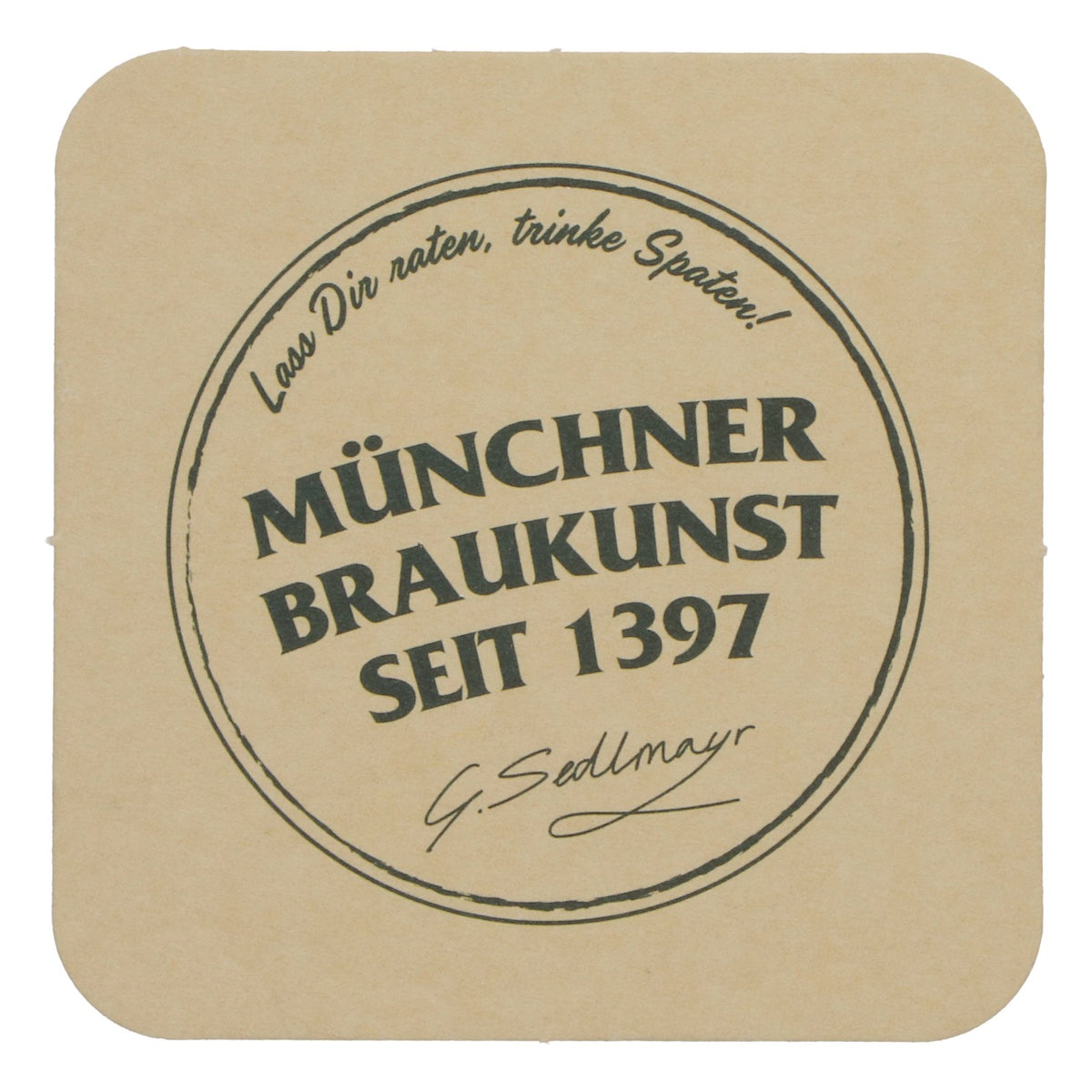 Spaten Beer Coaster "Nothing Beats the Original" New Paper – View 4