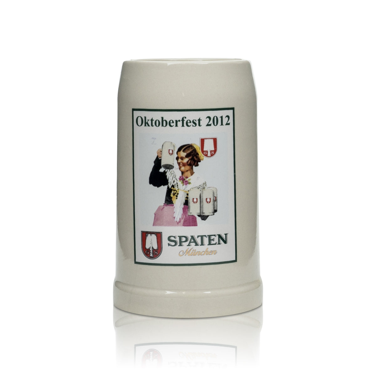Spaten Beer Glass 0.5l Mug "Oktoberfest 2012" Special Edition Mugs Stoneware