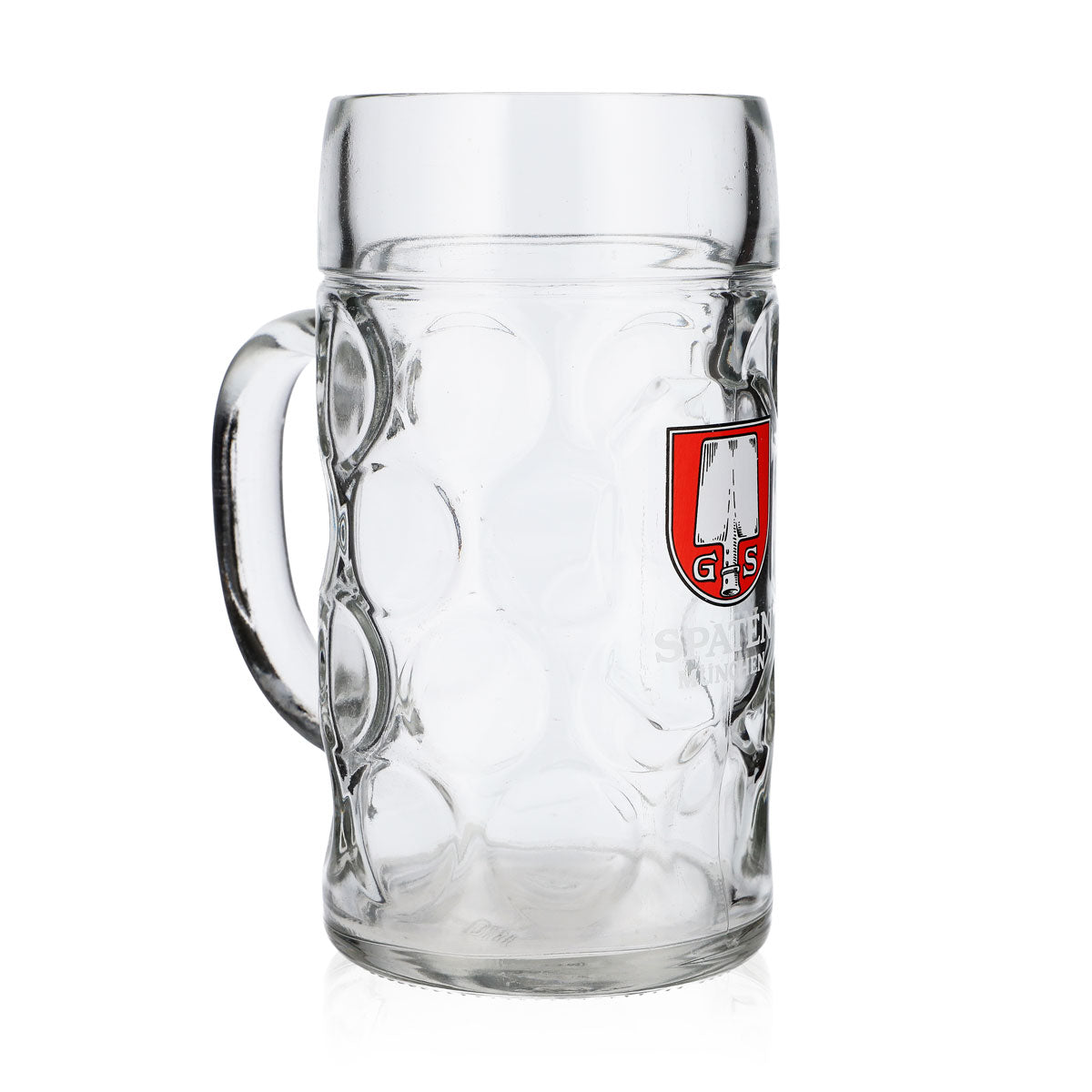 Spaten Beer Glass 1L Mug, Contoured, B-Grade, Used, Beer Mug, Seidel, Humpen – View 2