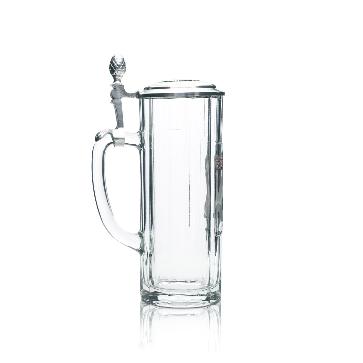 Spade collector glass 0.5l mug tankard pewter lid Bavaria Munich Rare – View 2