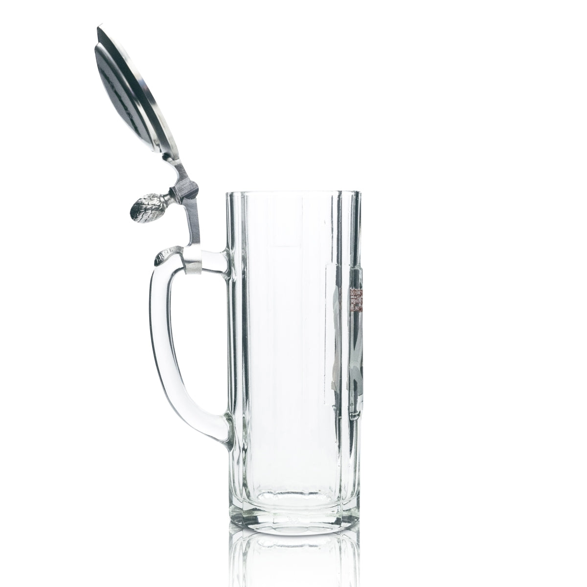 Spade collector glass 0.5l mug tankard pewter lid Bavaria Munich Rare – View 3