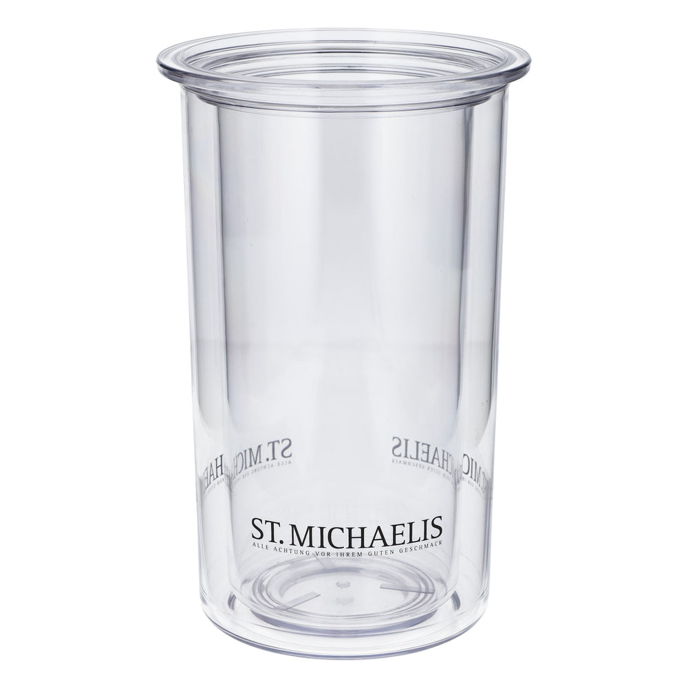 St. Michaelis Water Bottle Cooler, Acrylic, Transparent, Double-Walled, Elegant