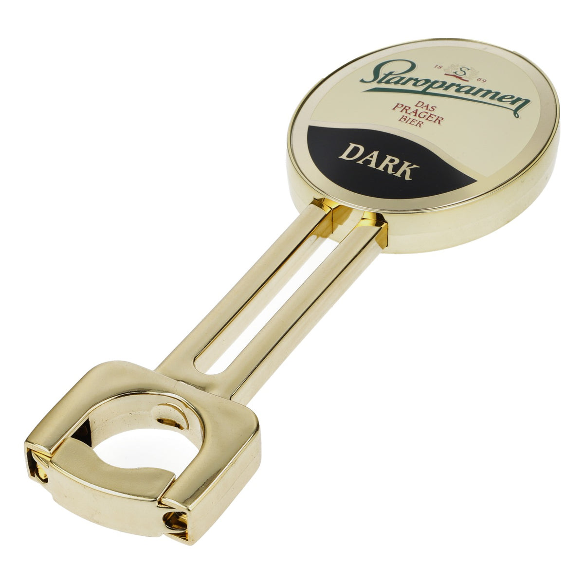Staropramen Tap Attachment, Dark Beer, Gold, Original Tap Handle, Bar Accessories – View 2