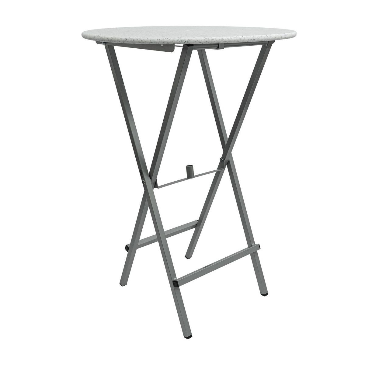 Foldable, indestructible bar table with umbrella holder, bistro table, 115 cm – View 2