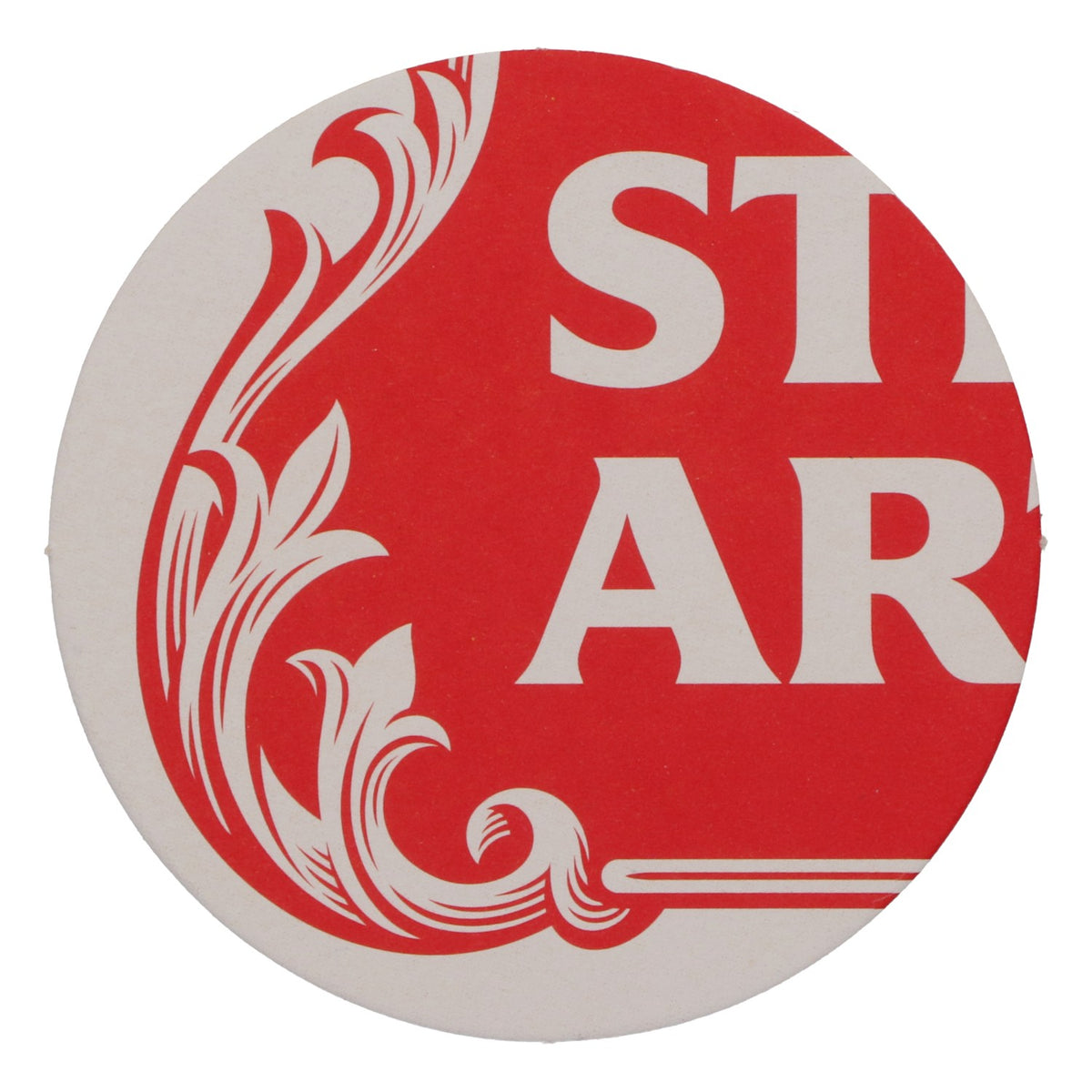 Stella Artois Beer Coaster, 10.5 cm in diameter, new, paper, red – View 3