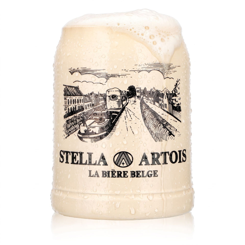 Stella Artois Beer Glass, Earthenware Jug, Beer Stein, 0.5 L, Ship, Belgian Beers, Stoneware