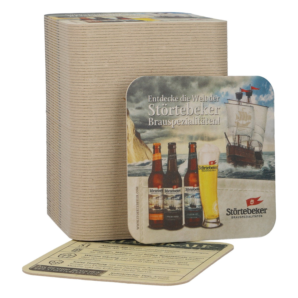 Störtebeker Beer Coasters, Atlantik-Ale, 100-Pack, Beer Coasters, Bar Accessories, New