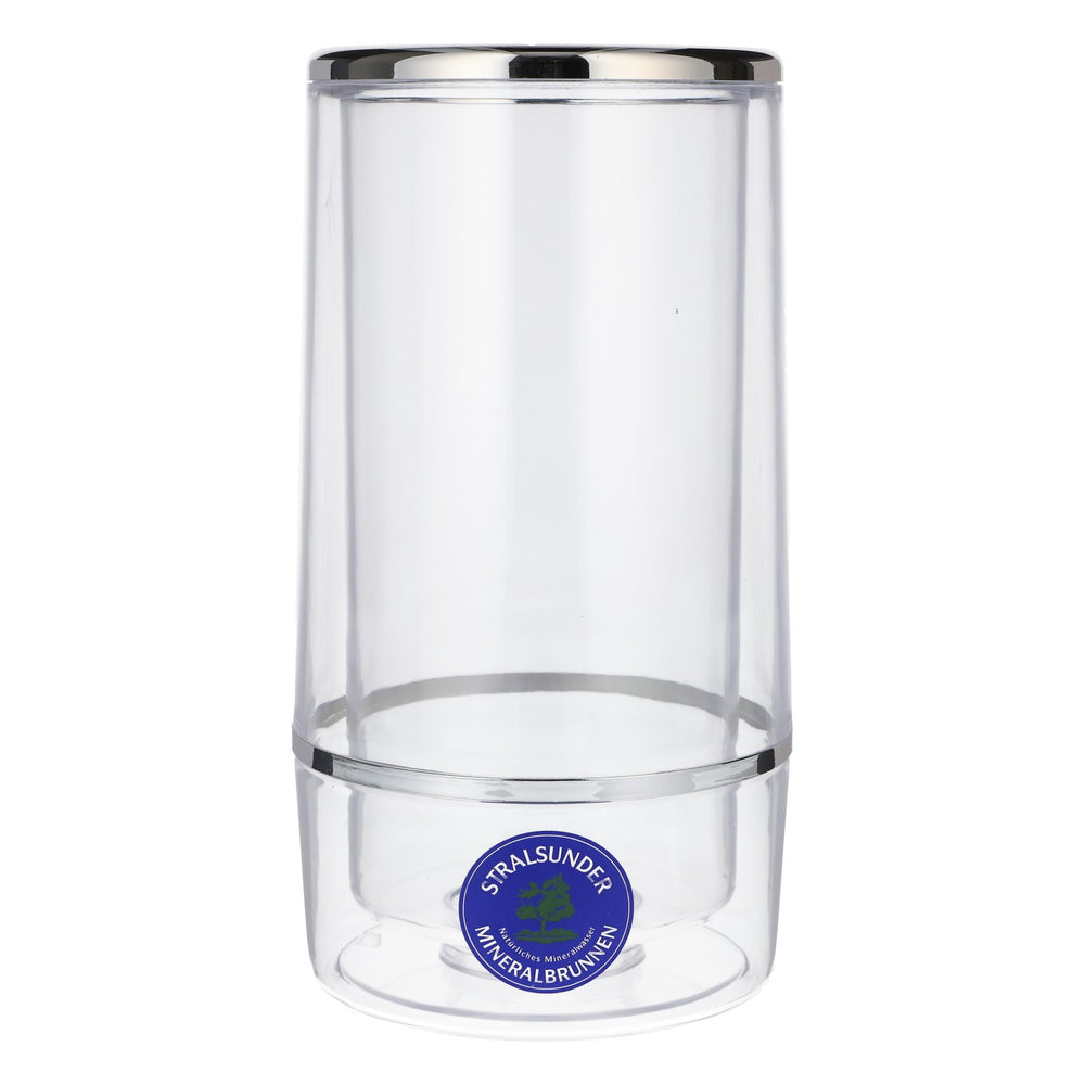 Stralsund beer bottle cooler ice cooler 11.5x11.5x23 transparent