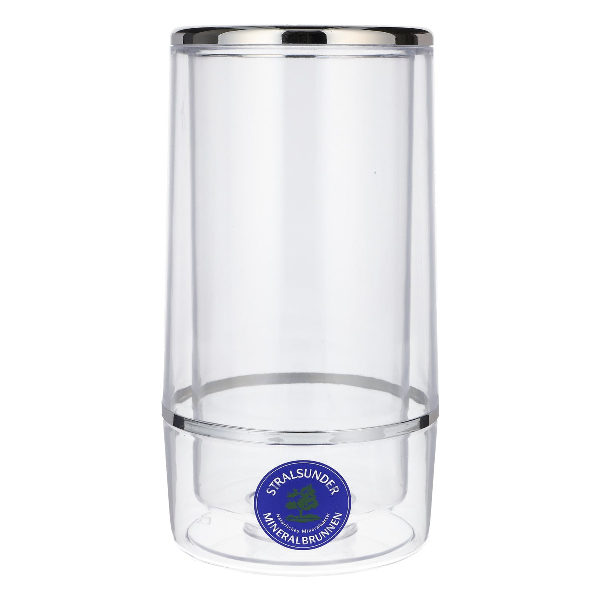 Stralsund beer bottle cooler ice cooler 11.5x11.5x23 transparent