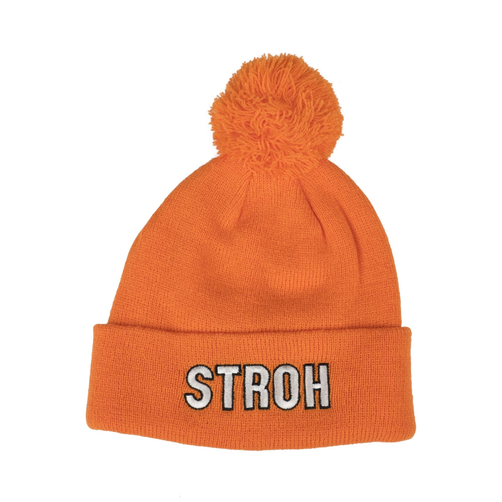 Straw Rum Beanie Knitted Wool Pom Pom Winter Hat One Size Unisex Cap Hat