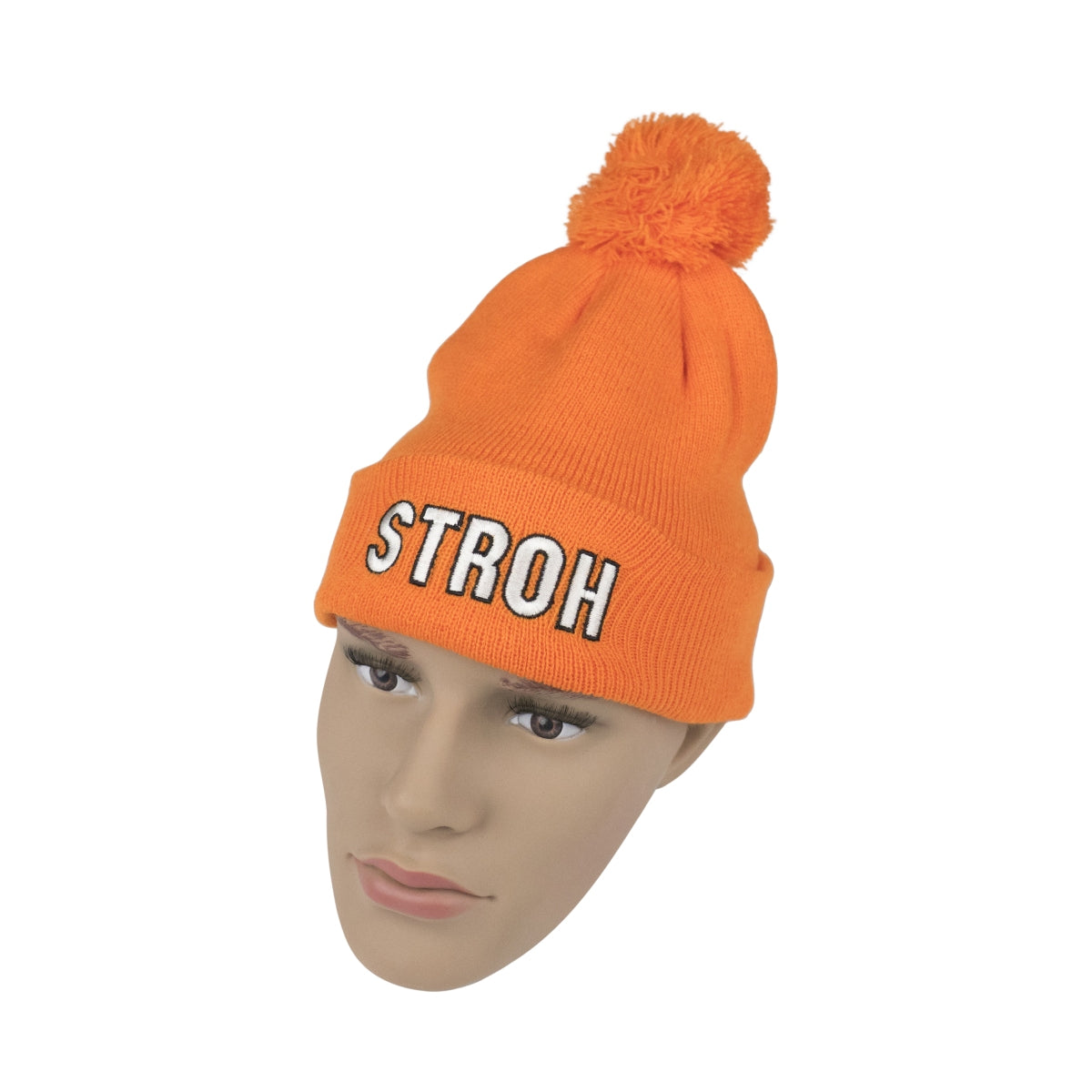 Straw Rum Beanie Knitted Wool Pom Pom Winter Hat One Size Unisex Cap Hat – View 3