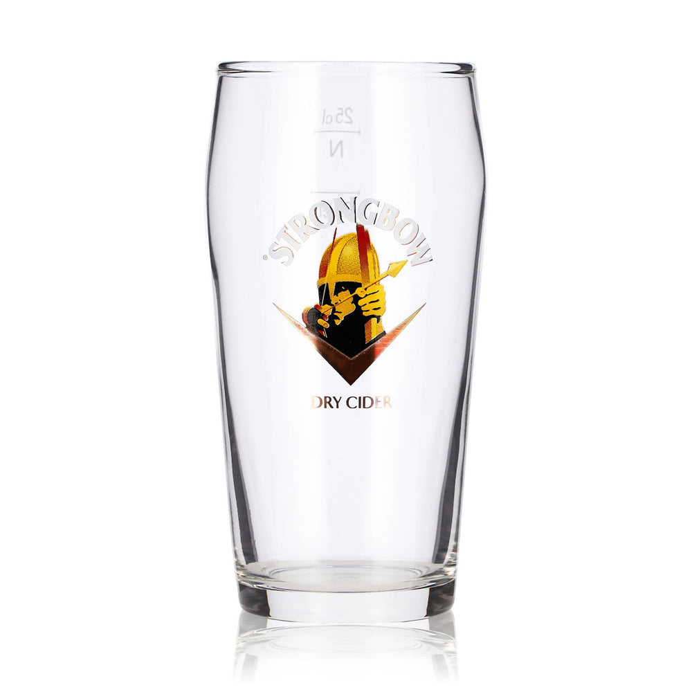 Strongbow Cider Glass 0.25 L, Schützen Logo Beer Glass, Willibecher Beer Mug, Seidel