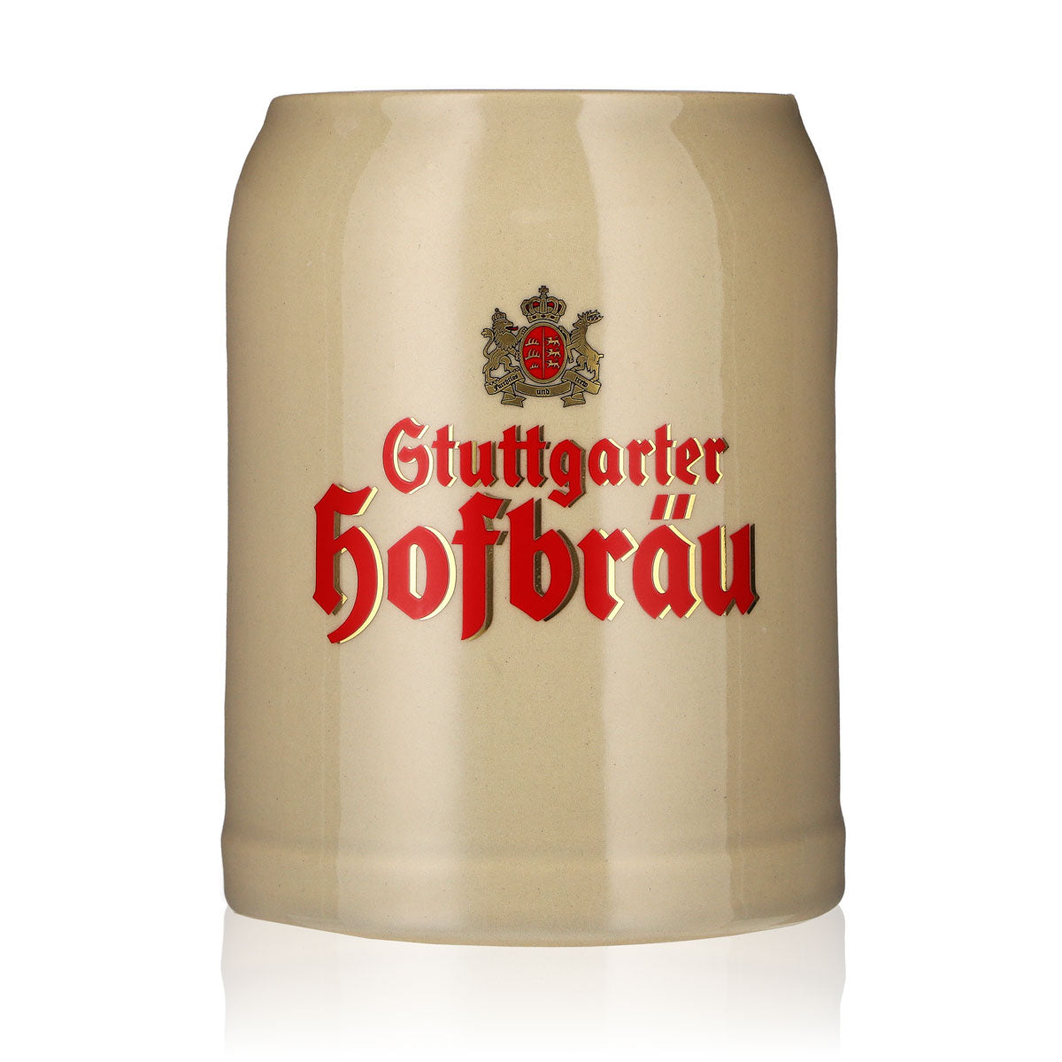 Stuttgarter Hofbräu Beer Glass, 0.5 L, Earthenware Mug, Earthenware