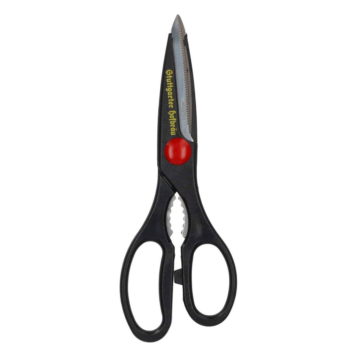 Stuttgarter Hofbräu Beer Scissors Household Scissors Black with Imprint – View 2