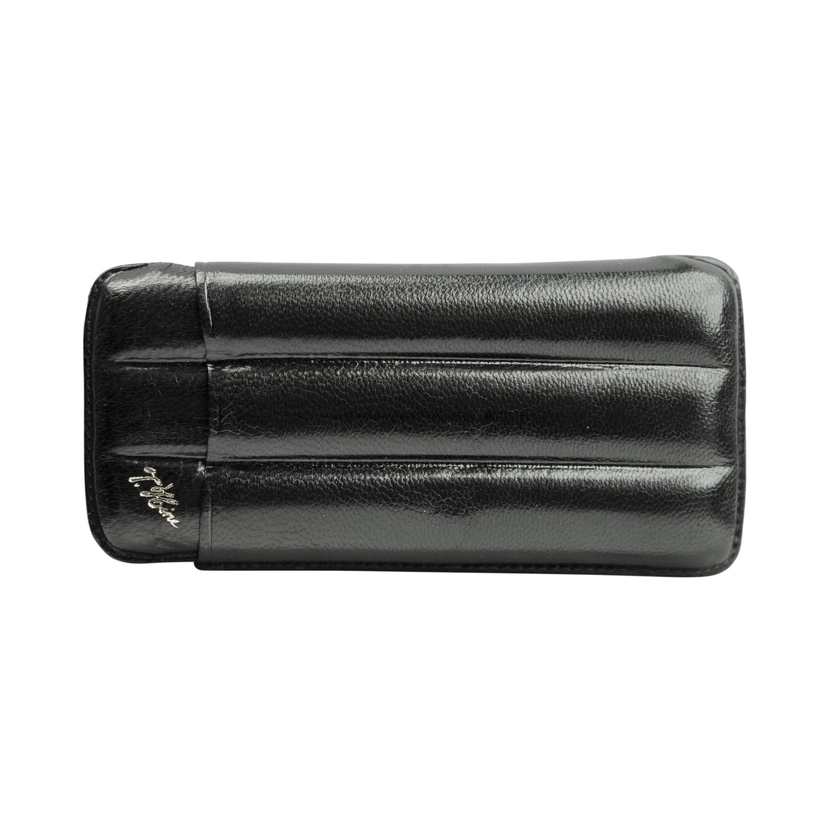 T. Hine Cognac Cigar Case Leather Black Cigarettes Retro New Holder – View 3