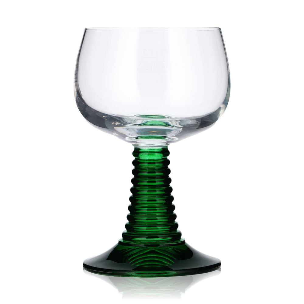 Table Roc Wine Glass, Roman-Style, 0.2 L, Green Base