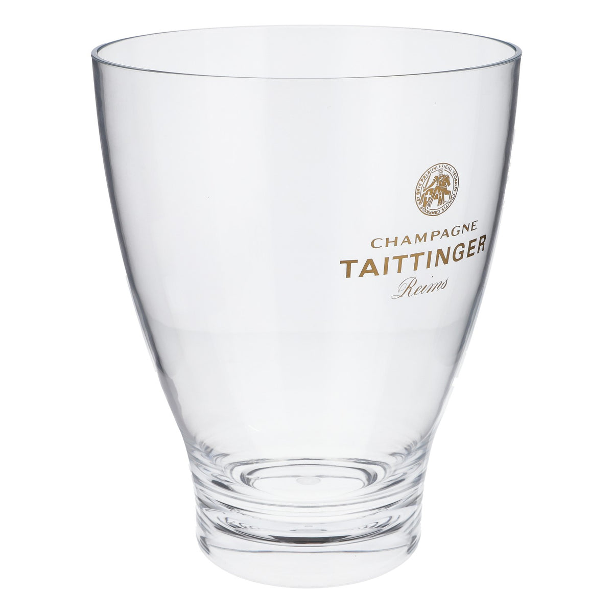 Taittinger Champagne Bottle Cooler, Clear Plastic – View 2