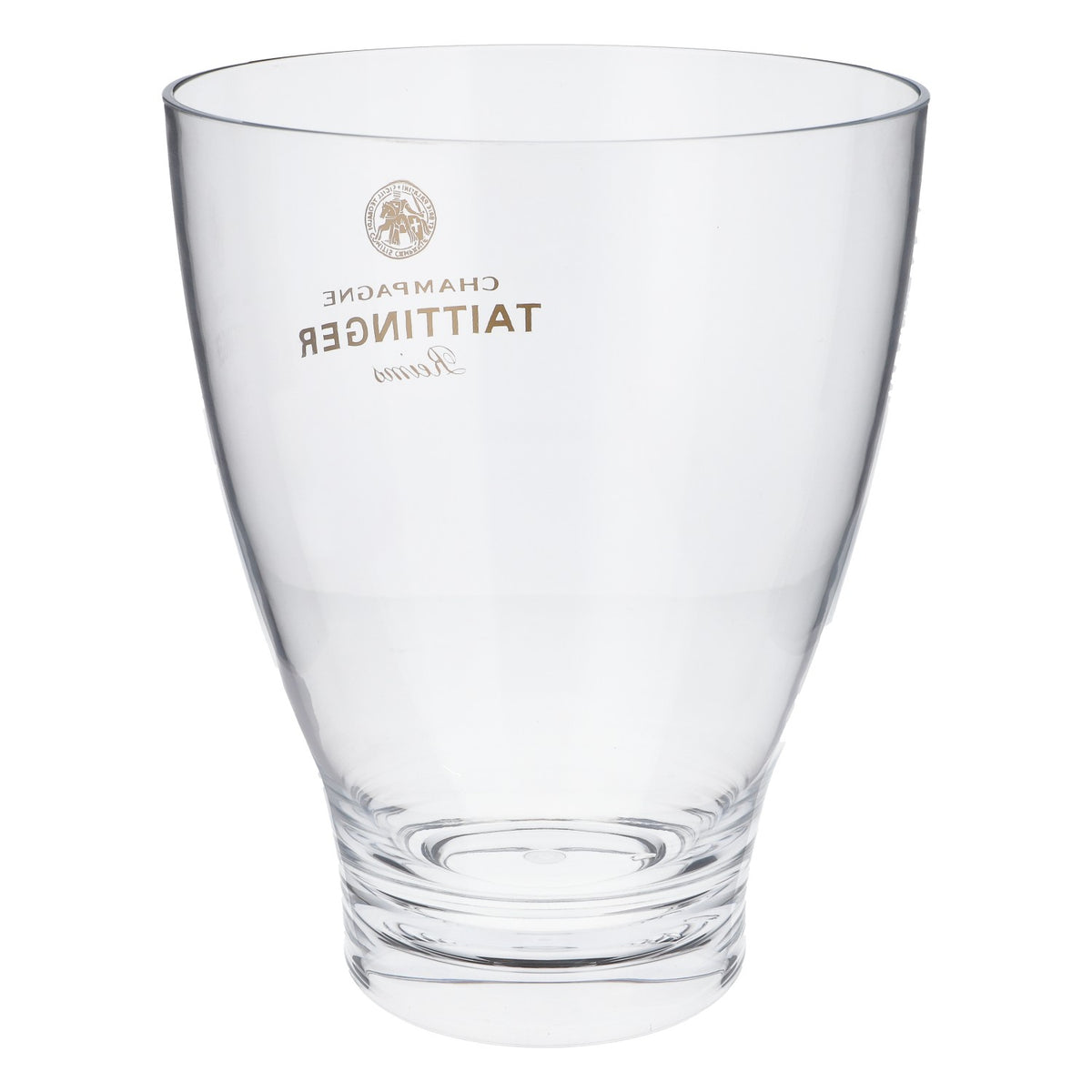 Taittinger Champagne Bottle Cooler, Clear Plastic – View 3