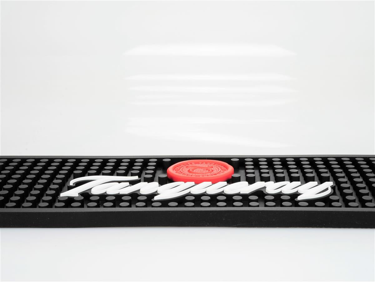 Tanqueray Gin Bar Mat New OVP Decorative Bar Black Drain Mat Glass Mats Rubber – View 2
