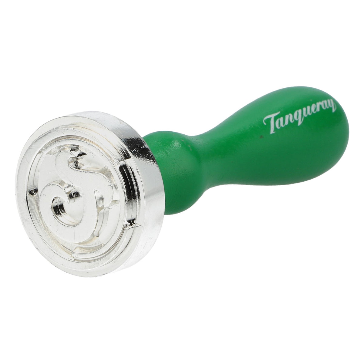 Tanqueray Gin stamp metal seal stamp with wooden handle green