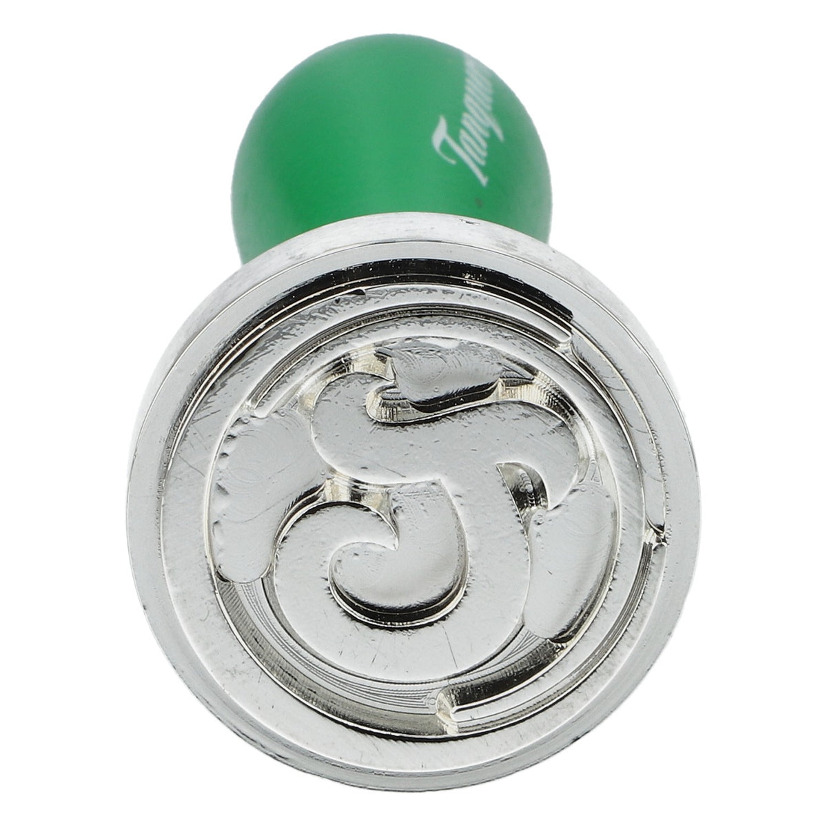 Tanqueray Gin stamp metal seal stamp with wooden handle green – View 3