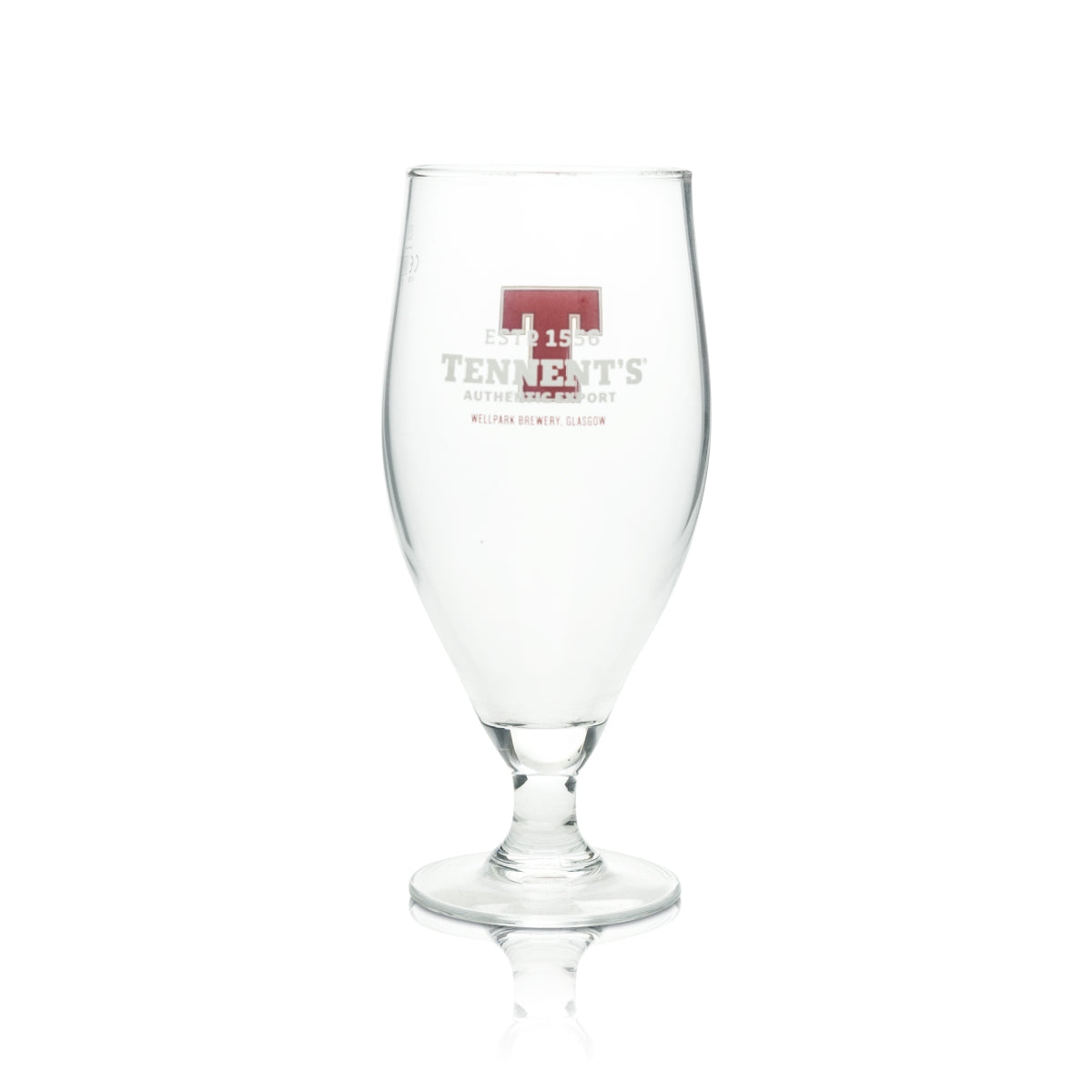 Tennent's Beer Glass 0.5l Trophy Authentic Export Glasgow Glasses Pint Beer Craft – View 2