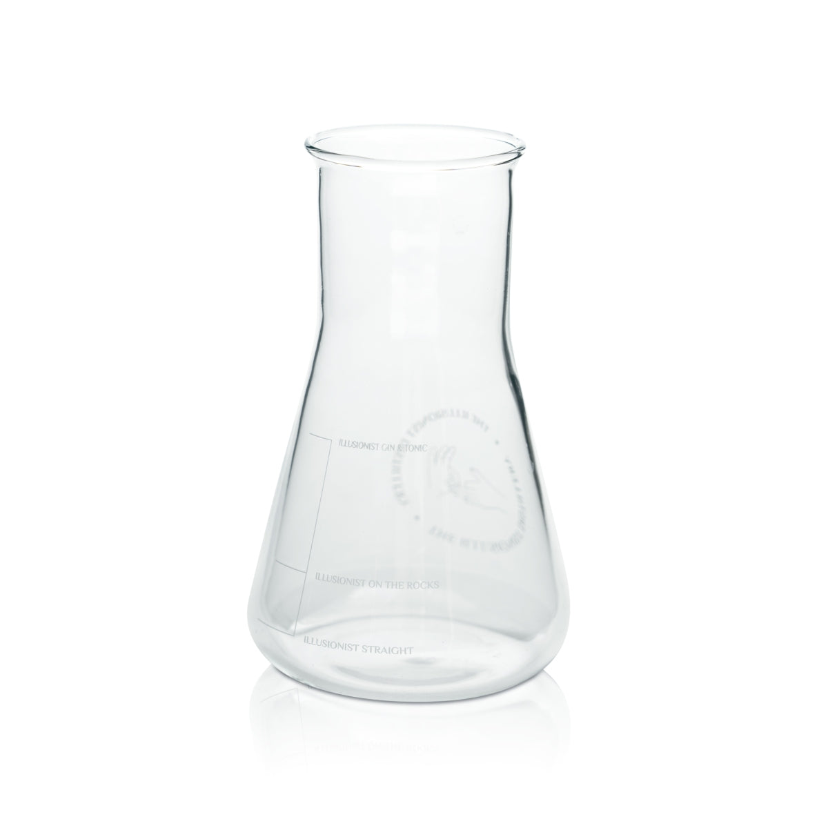6x The Illusionist Gin Glass 0.3L Long Drink Erlenmeyer Flask Glasses Tonic Gastro – View 3