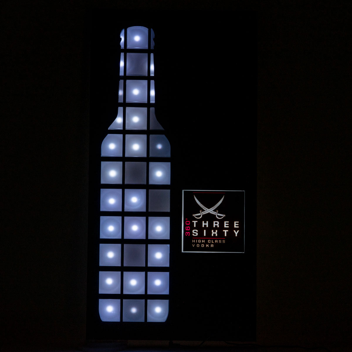 Three Sixty Neon Sign Luminated LED Wall Sign Bar Decoration Merch B-WARE – View 3