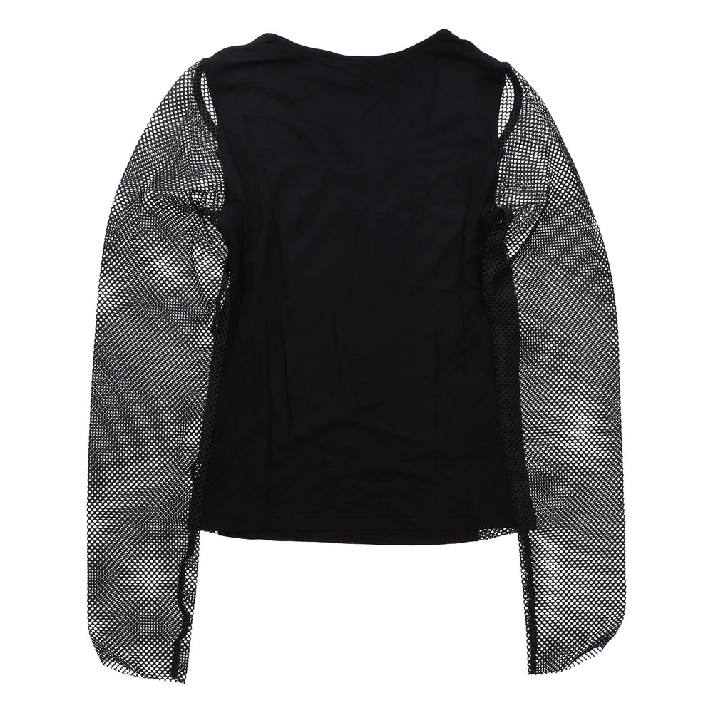 Three Sixty Vodka Mesh Long-Sleeve Shirt, Size S, Black—Sexy Clubwear Party Outfit