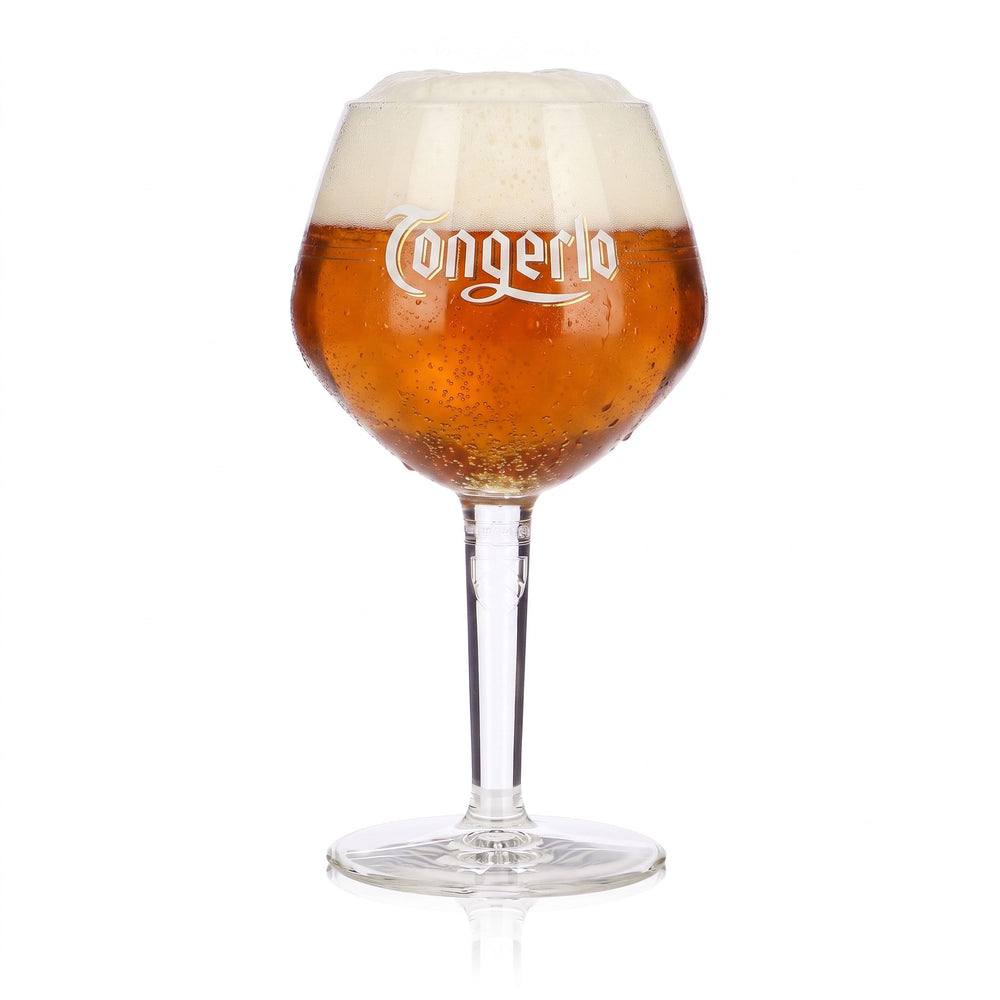 Tongerlo Beer Glass, 0.4 L, Goblet, Relief Design, Ayano