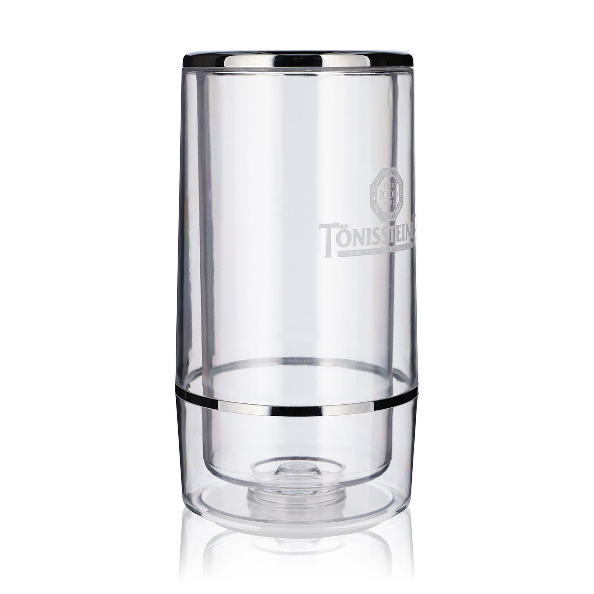 Tönissteiner Water Cooler Bottle Cooler Ice Cube Tray Double-Walled Transparent Large – View 3