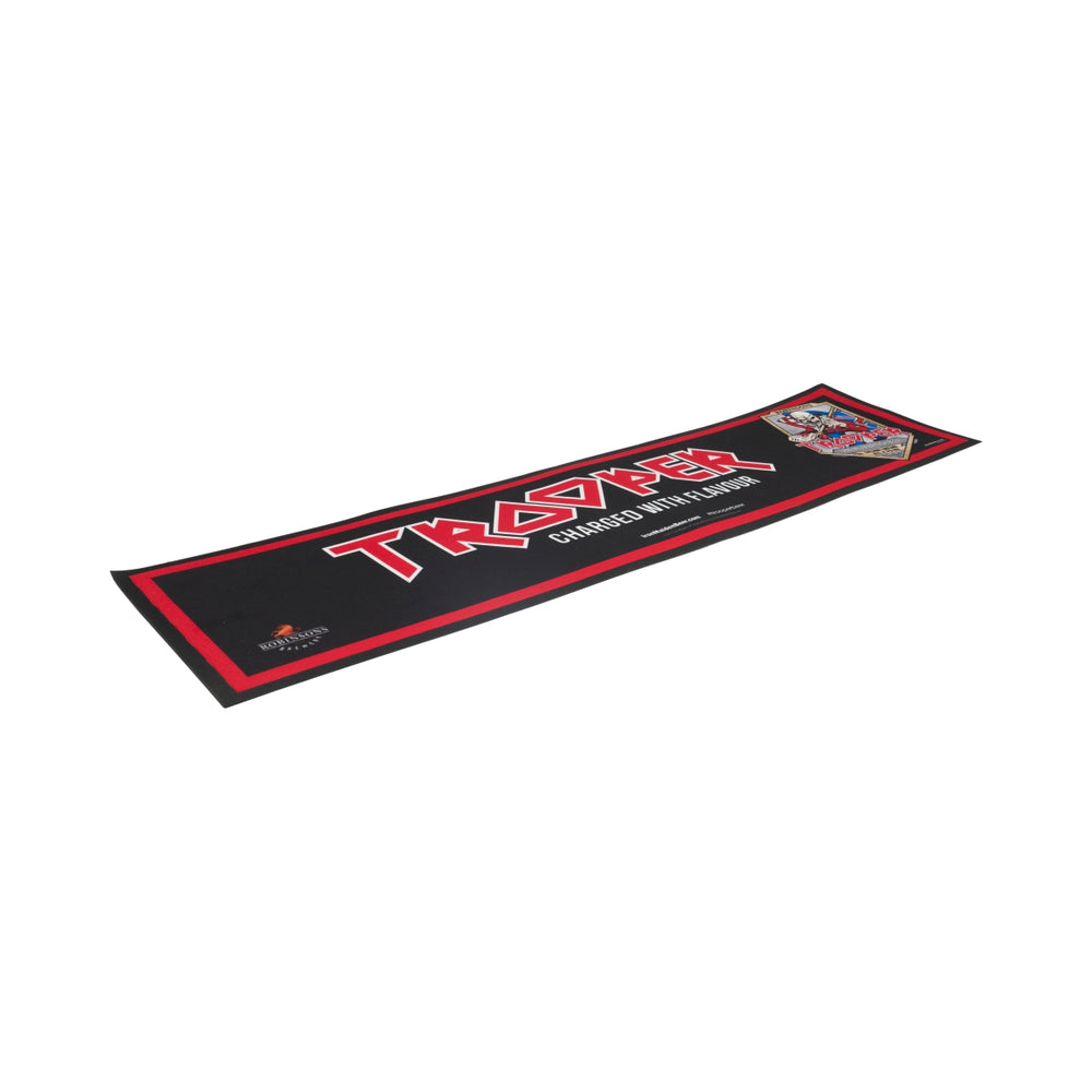 Trooper Beer Bar Mat 89x24cm Robinson Iron Maiden Beer Runner Drip Glasses