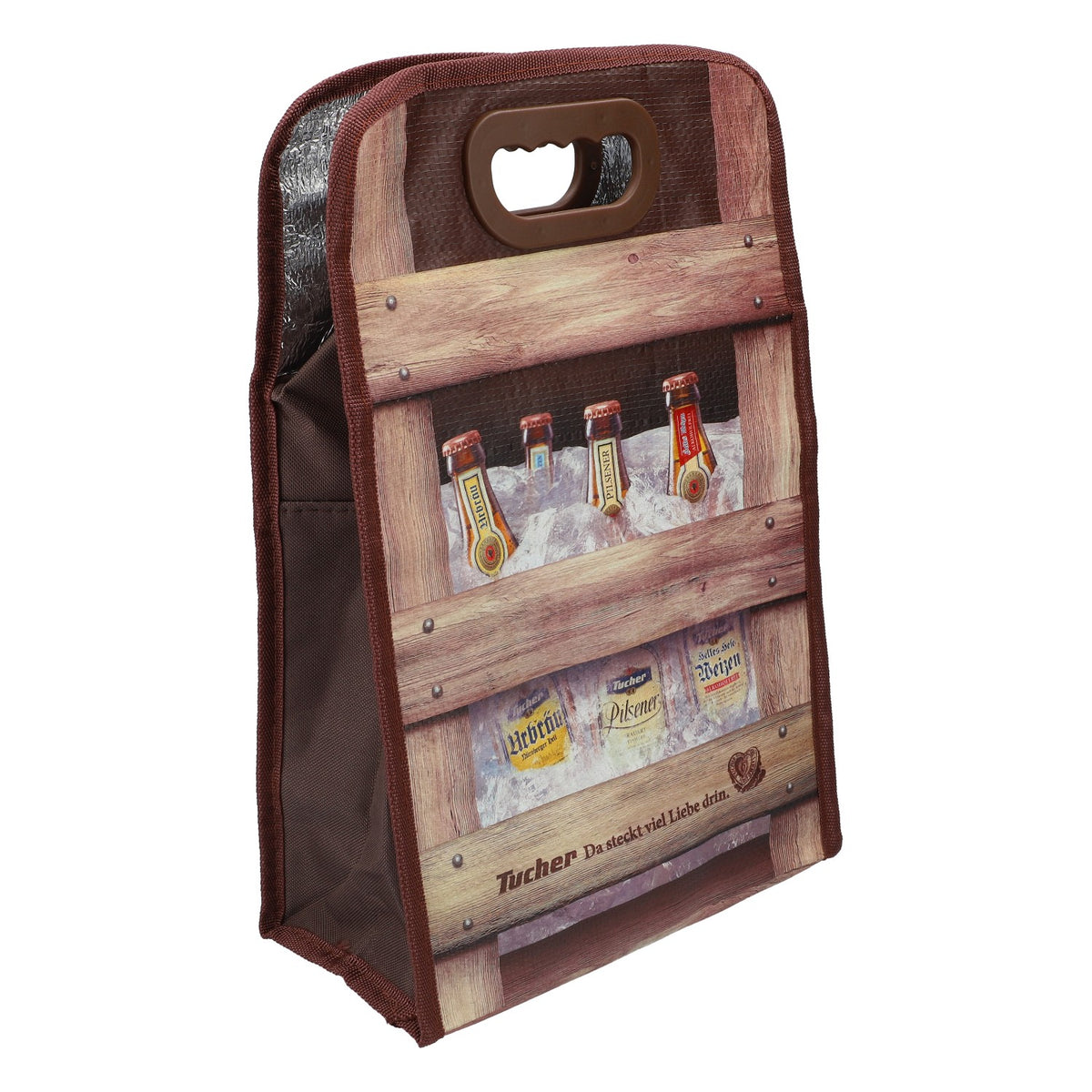 Tucher Cooler Bag Cooler Sixpack 6 Bottles Zipper Summer Outdoor