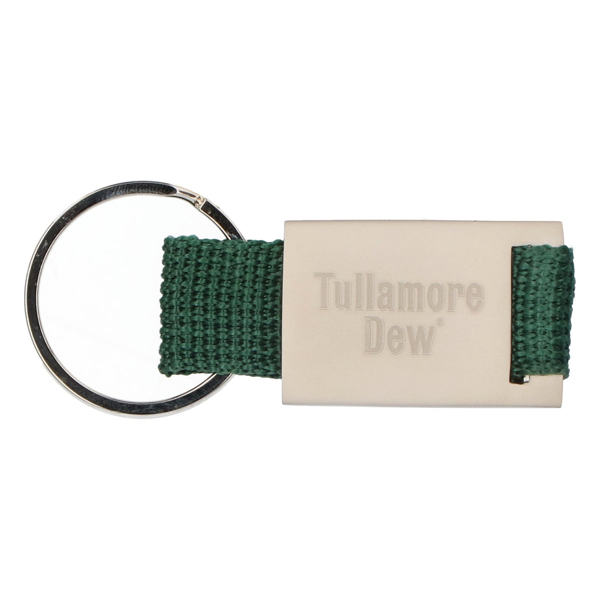Tullamore Dew Whiskey Stainless Steel Keyring Pendant Green