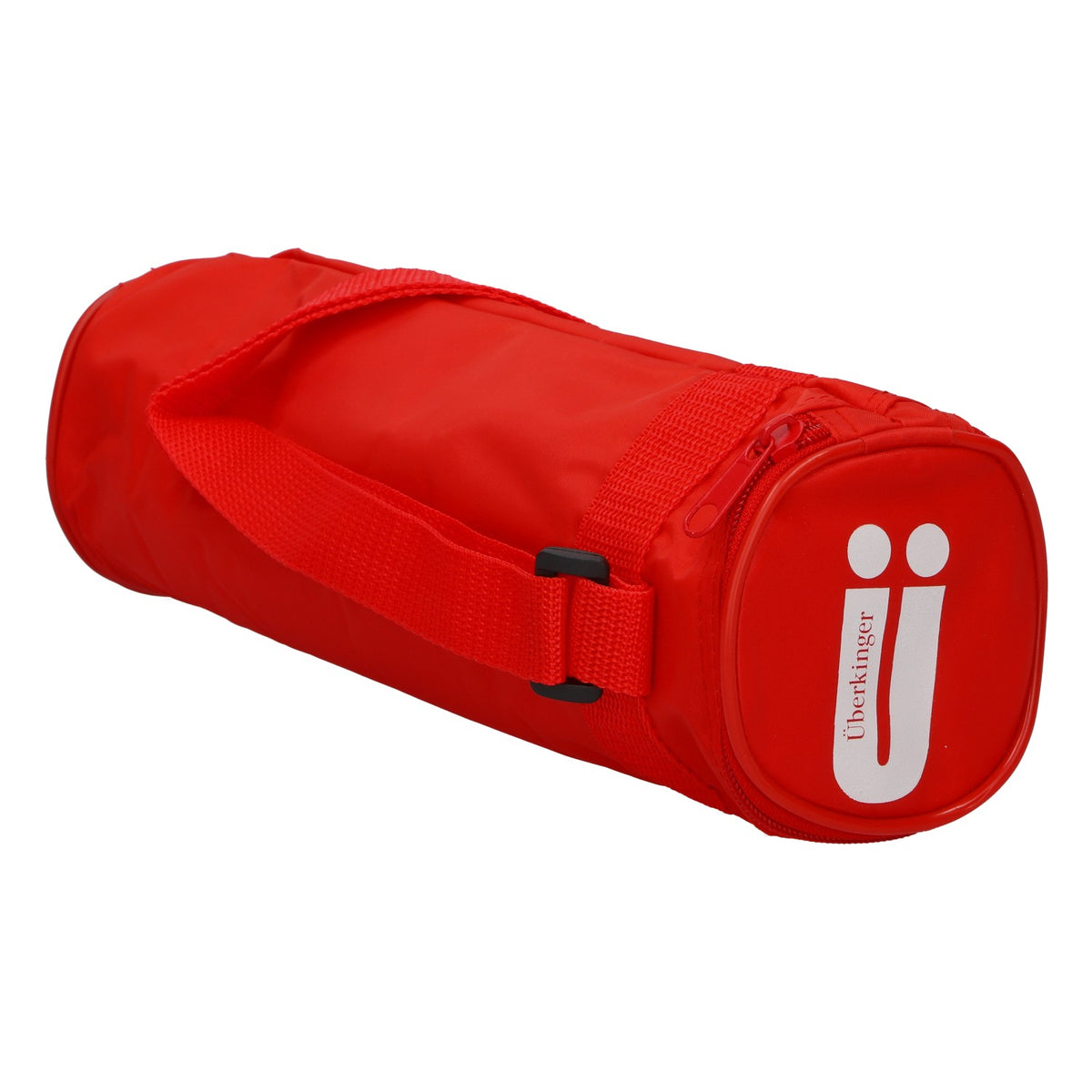 Überkinger Red Bottle Cooler: Insulated Thermal Bag with Zipper and Strap – View 4