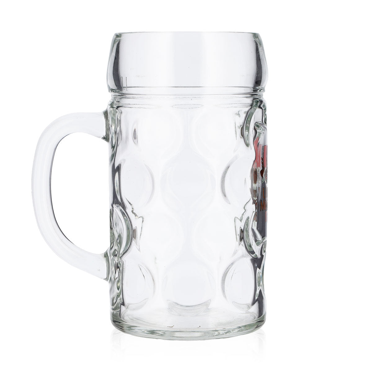 Ulm Minster Beer Mug, 1-liter, Calibrated, Dimpled Finish, Beer Stein, Commercial Use – View 5