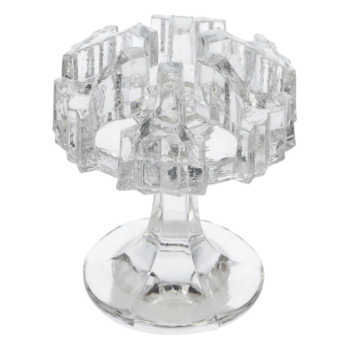 Underberg liqueur glass stand, set of 6 lead crystal bottle holders, "Printed in Italy" – View 3