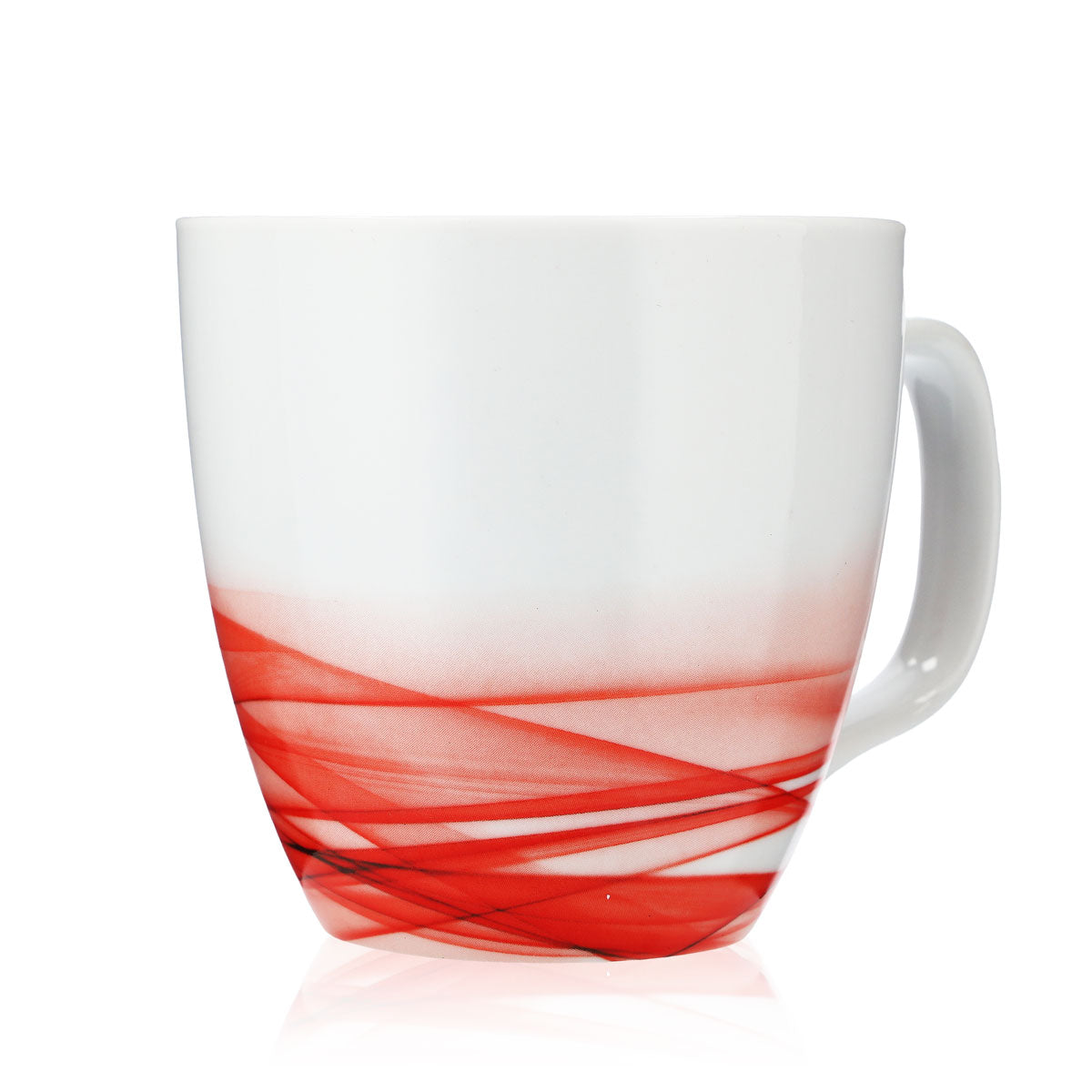 Unilever Mug Coffee Mug Porcelain Glass 0.4l Cup White/Red – View 2